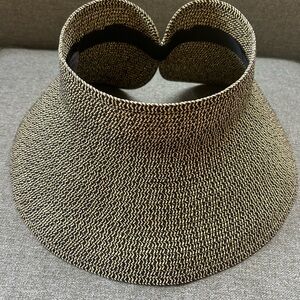 L*Space Black and Cream Women's Visor